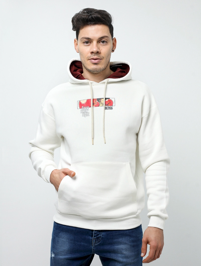 Sweat à capuche imprimé